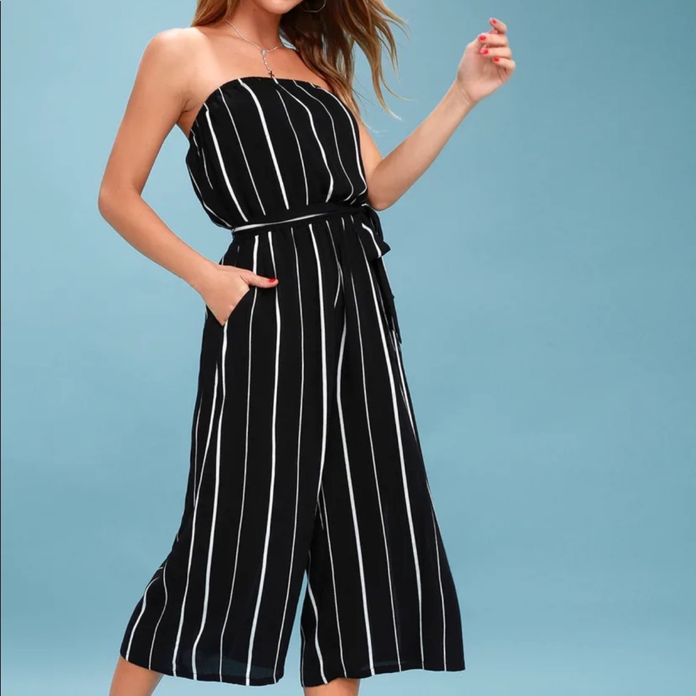 NWT Strapless Midi Jumpsuit